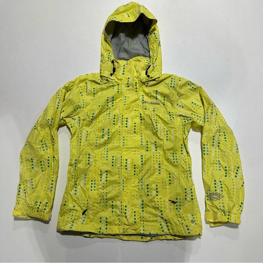 Columbia Winbreaker Hooded Beacon Trail Bright Marigold Jacket Womens Size XS